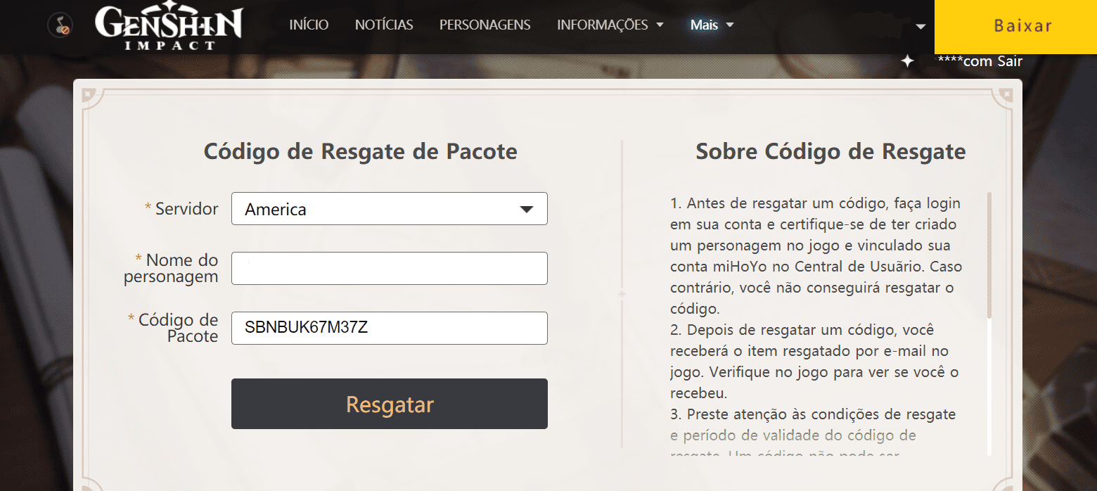 Genshin Impact: Todos os Códigos Promocionais Ativos - CenárioMT