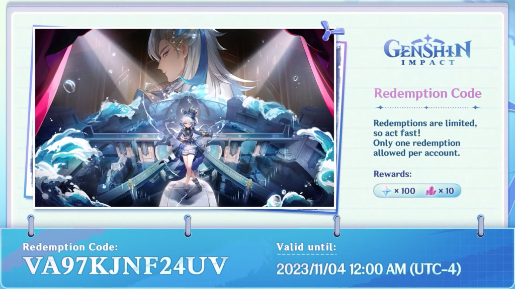 Genshin Impact Códigos da Live 4.2 Estão Disponíveis
