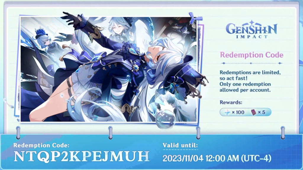 Genshin Impact: Códigos de Resgate da Live! - DefeatZone