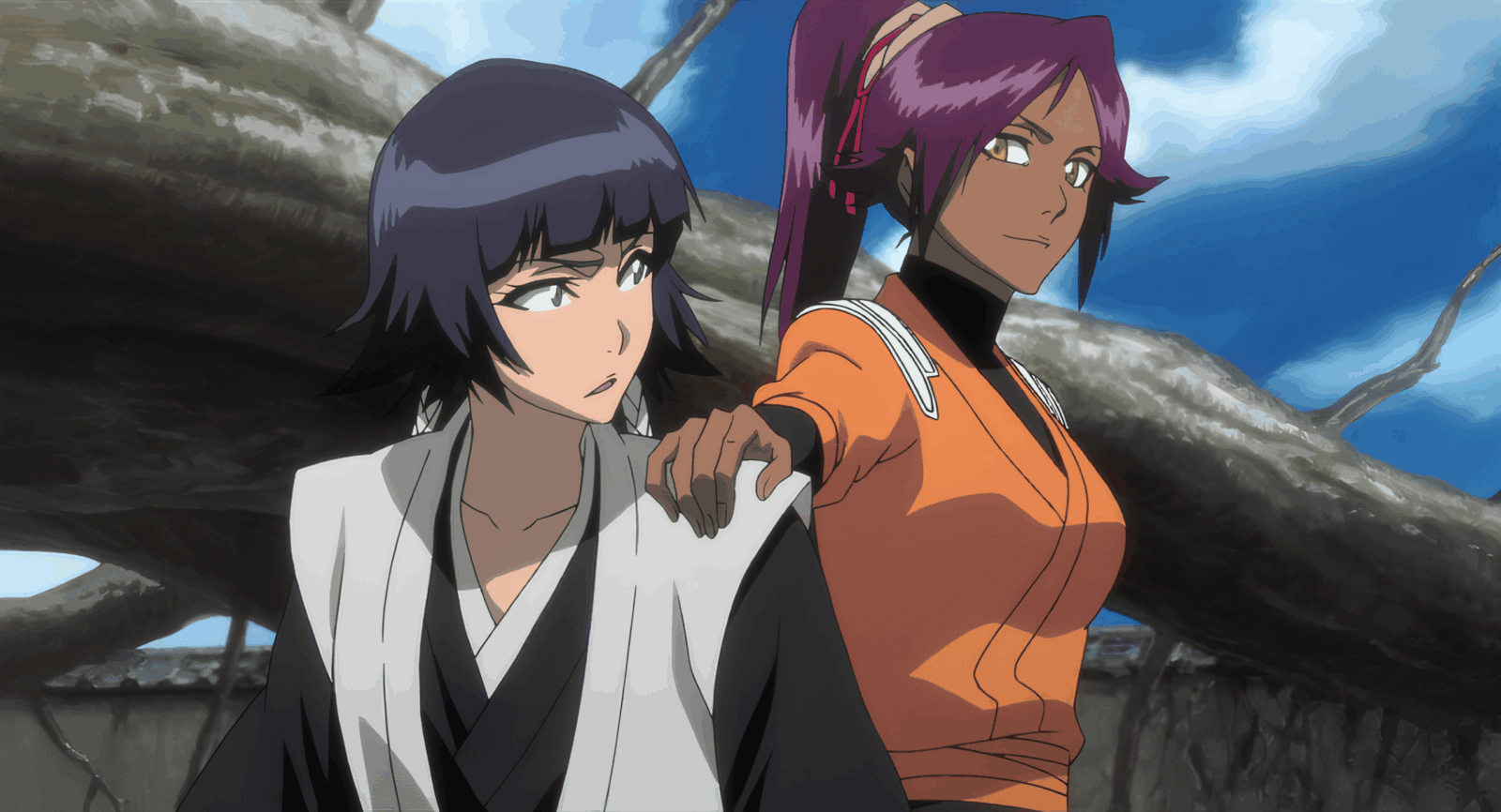 Maplestar compartilha arte adulta entre Yoruichi e Soi Fong de Bleach